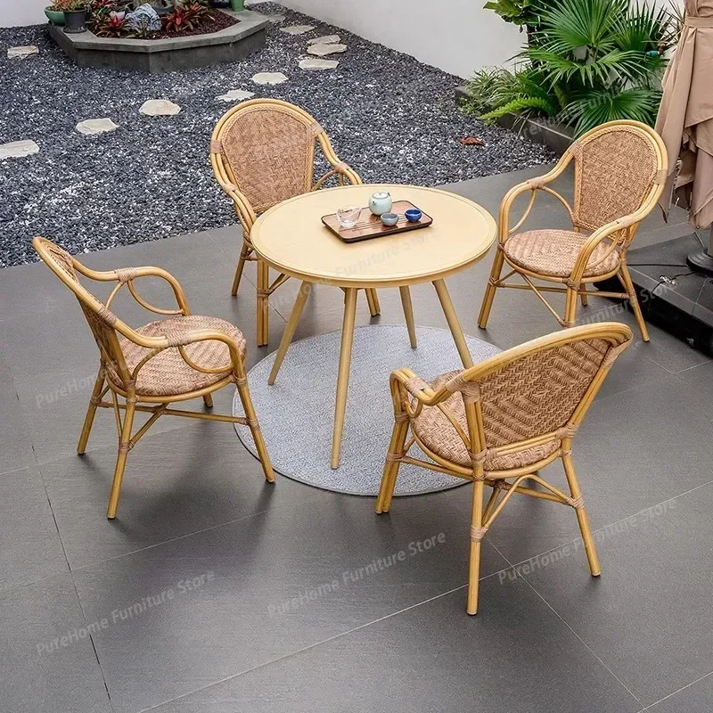 Ensembles de mobilier de jardin design italien, coussins de salon de jardin, ensembles de mobilier de patio, mobilier de jardin modulaire nordique, décorations pour la maison
