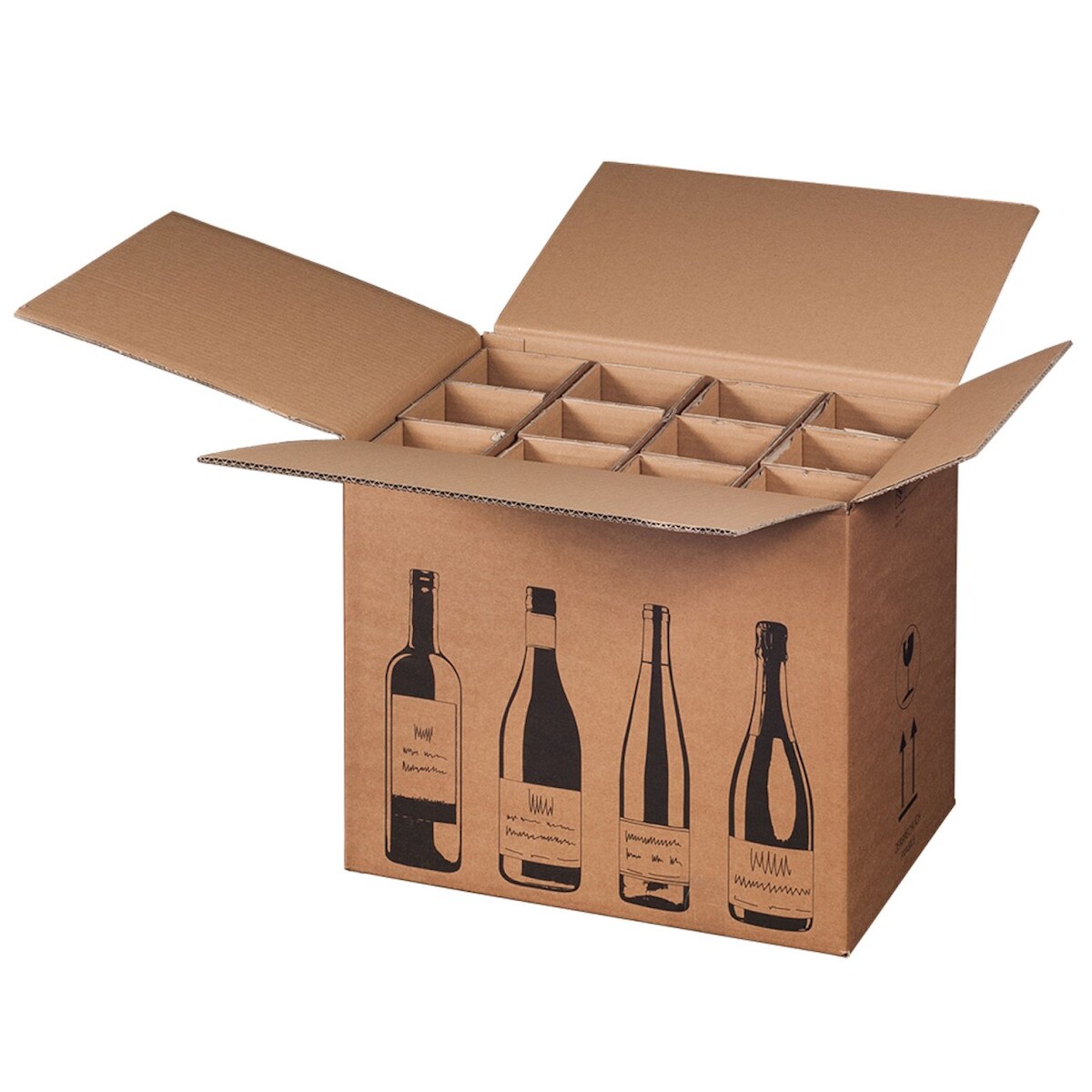 smartboxpro 10 x 12er Flaschenkarton 420 x 305 x 368 mm zweiwellig Image