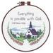 Dimensions Learn-A-Craft Counted Cross Stitch Kit 6 Round-Everything Is Possible (14 Count)