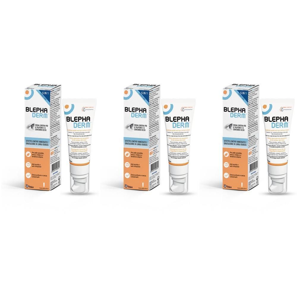 Blephaderm Crema Contorno Occhi Lenitiva 3x40 ml
