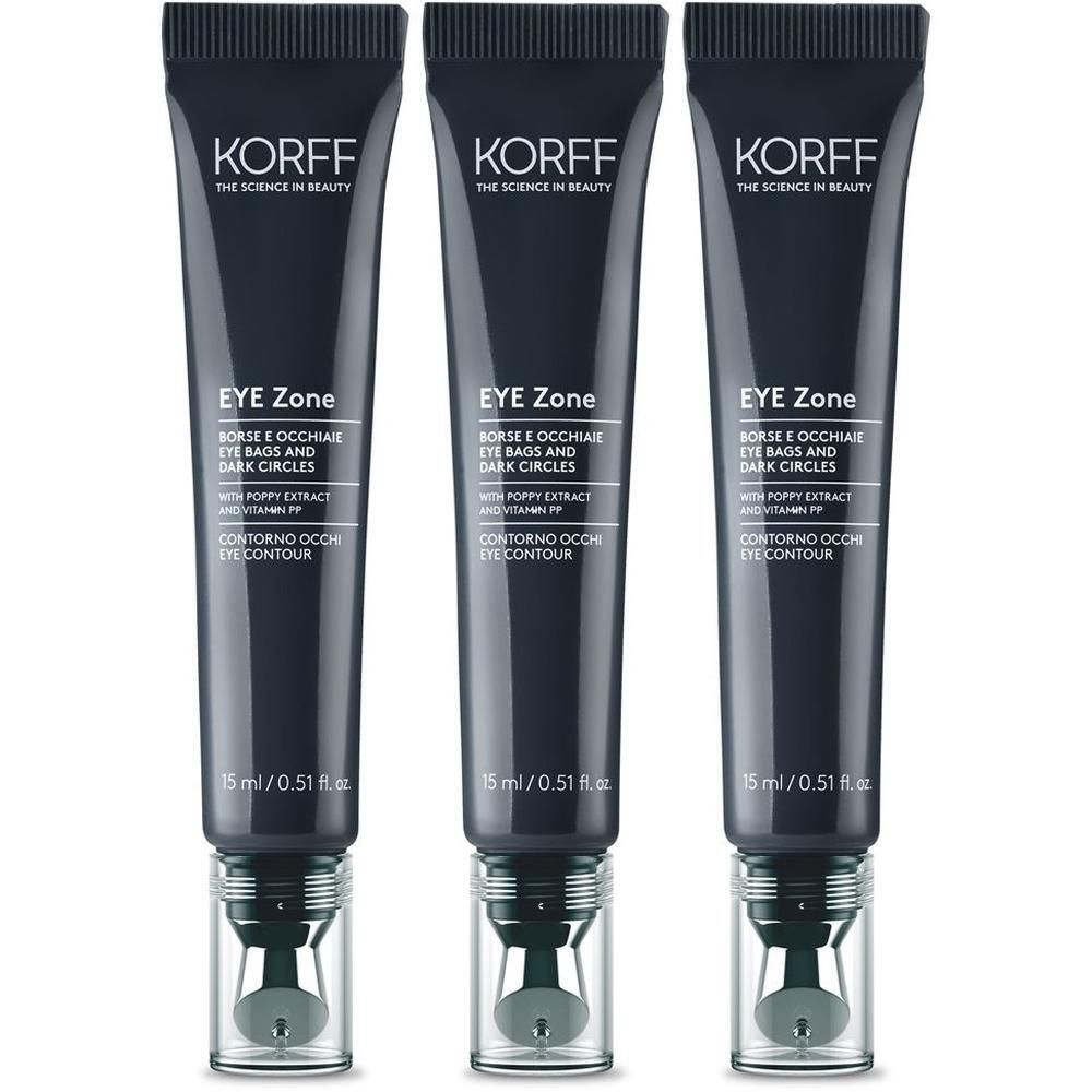 KORFF EYE Zone Contorono Occhi Borse e Occhiaie 3x15 ml