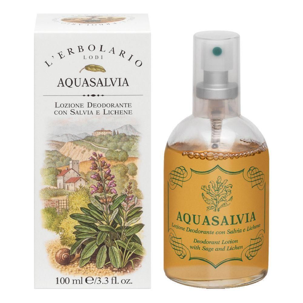 L`Erbolario Aquasalvia Lozione Deodorante 4x100 ml Spray