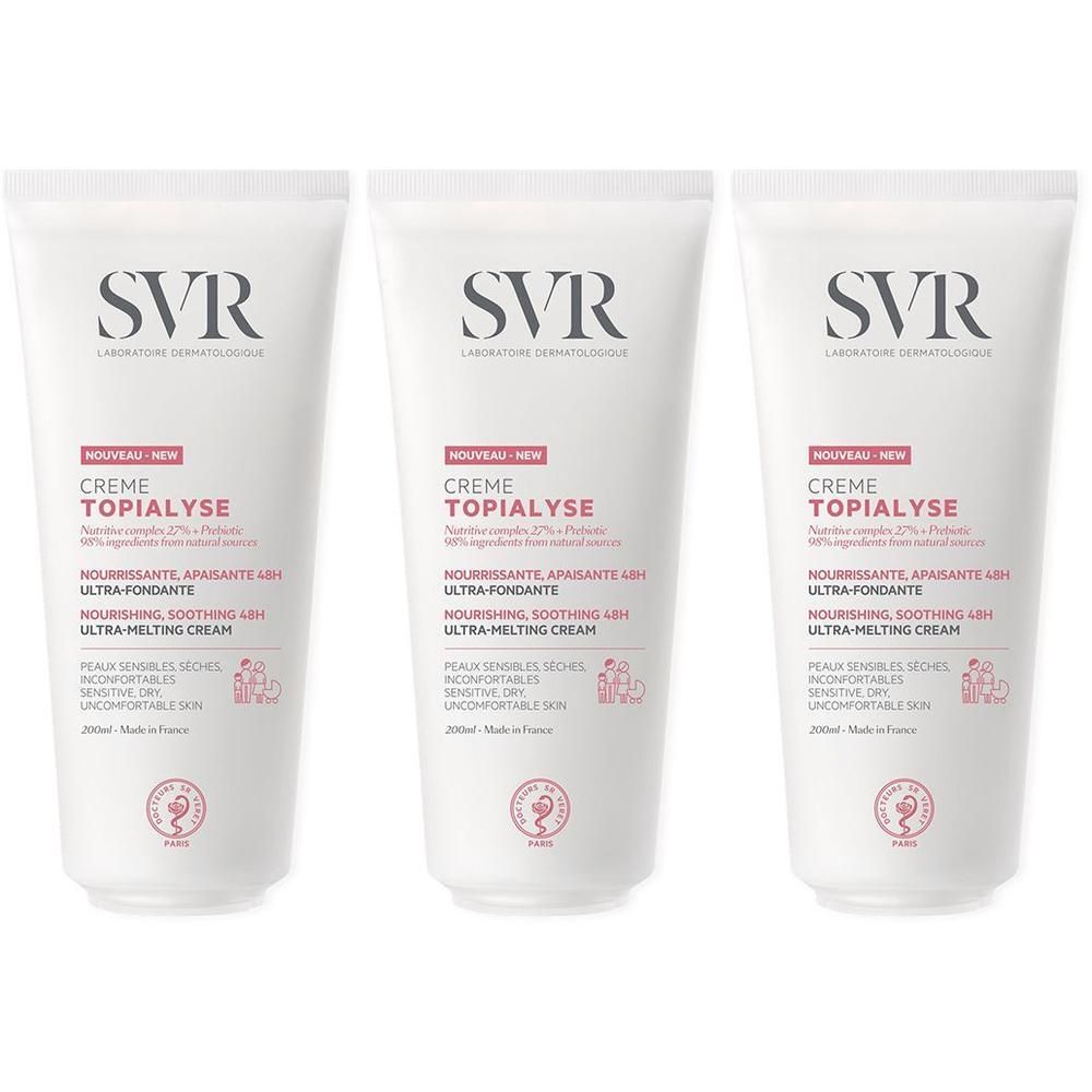 SVR Crème Topialyse 3x200 ml Crema