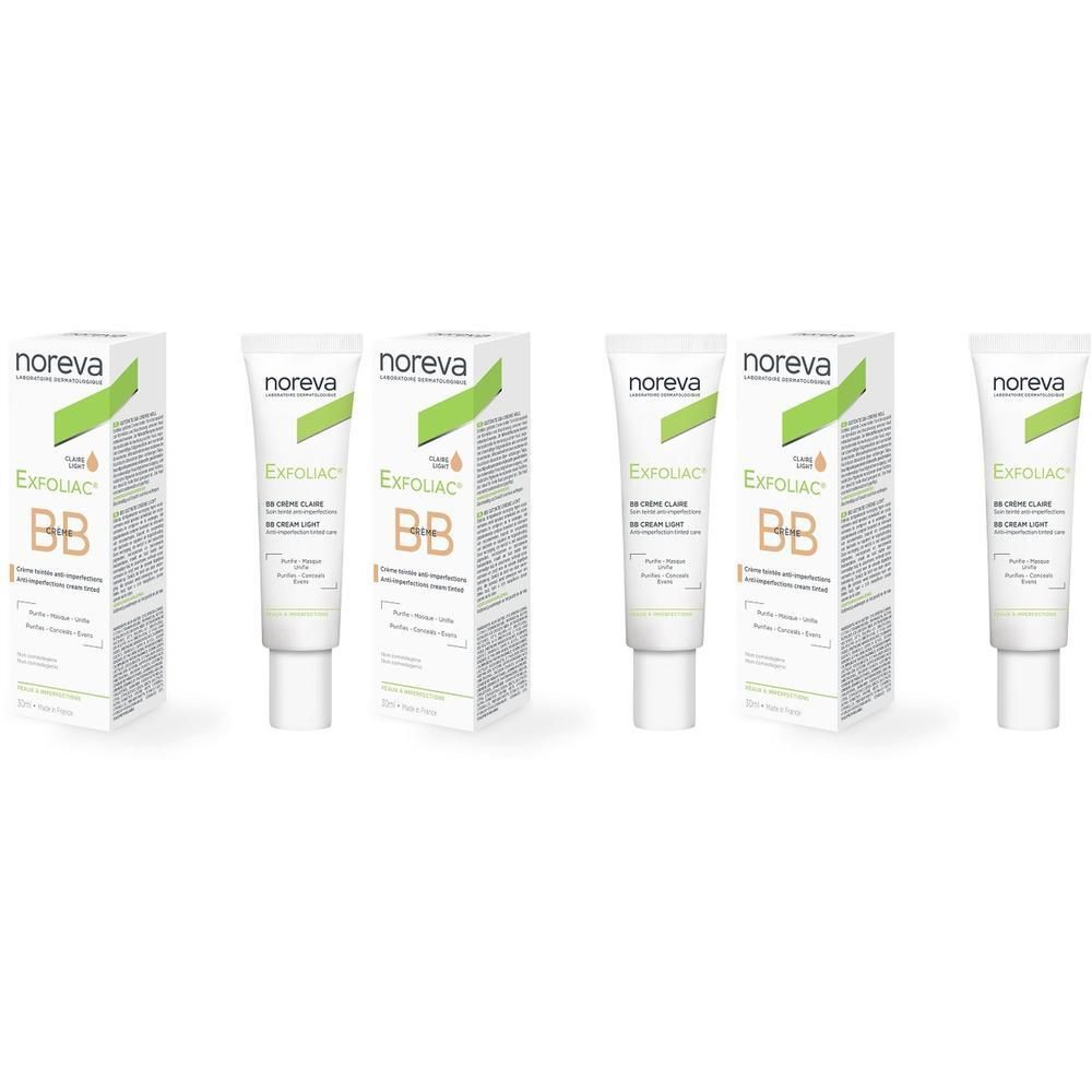 Noreva Exfoliac® BB Crema Colorata Chiara 3x30 ml