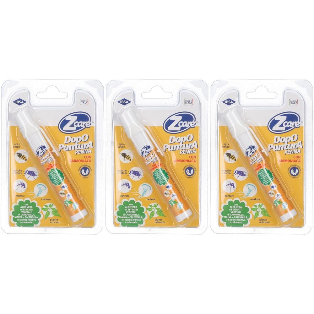 Z Care Penna Dopopuntura Con Ammoniaca Antizanzare 3x14 ml Stick