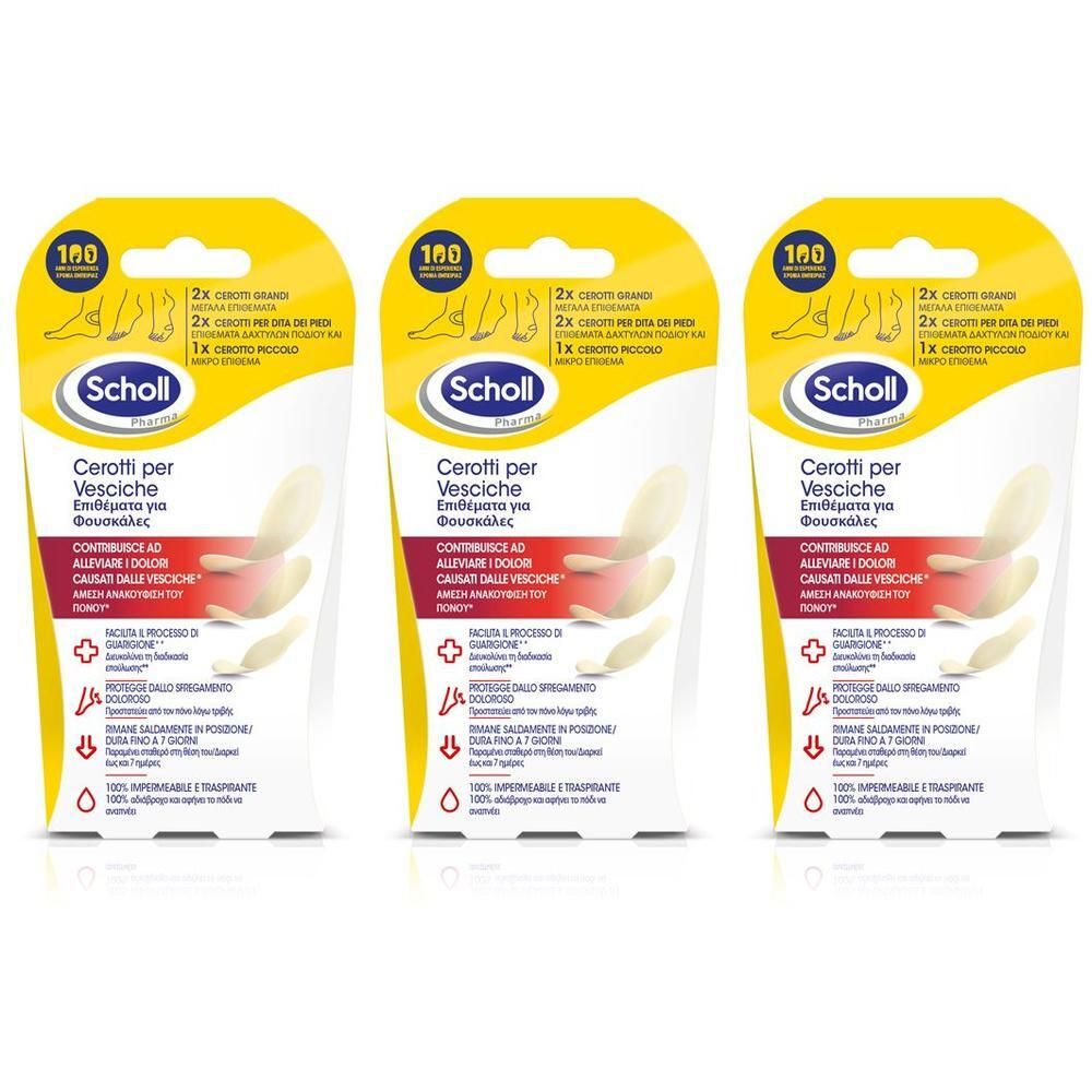 Scholl Cerotti Vesciche Misti 3x6 St