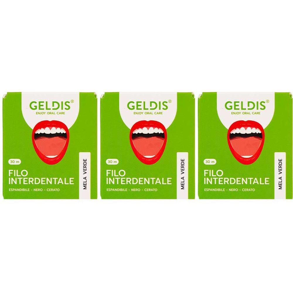 Filo Interdentale Geldis – Mela Verde 3x1 St