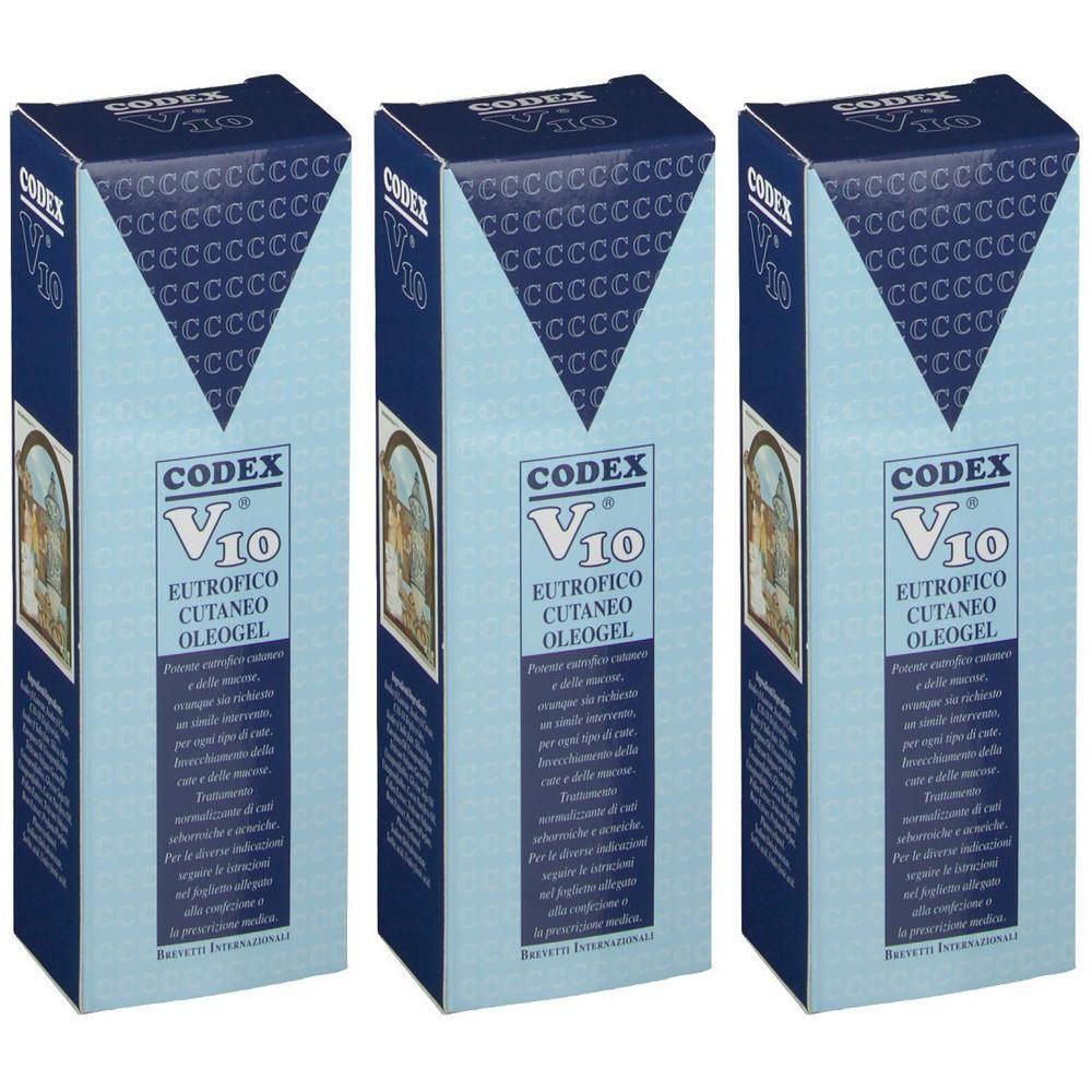 Codex V10® Eutrofico Cutaneo Oleogel 3x50 ml Gel