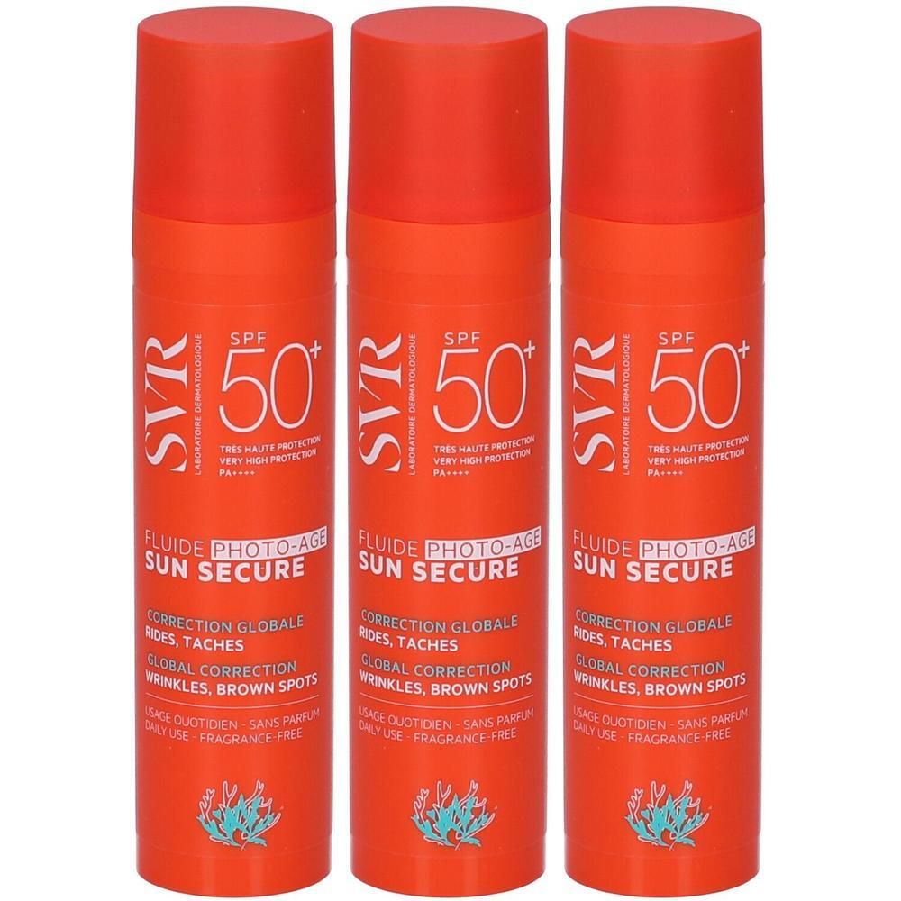 SVR Sun Secure Photo-Aging Fluido SPF50+ 3x40 ml Crema