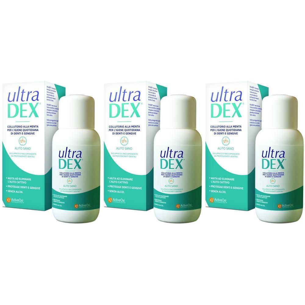 Ultradex Collutorio Alito Sano 250 Ml Senza Alcool 3x250 ml