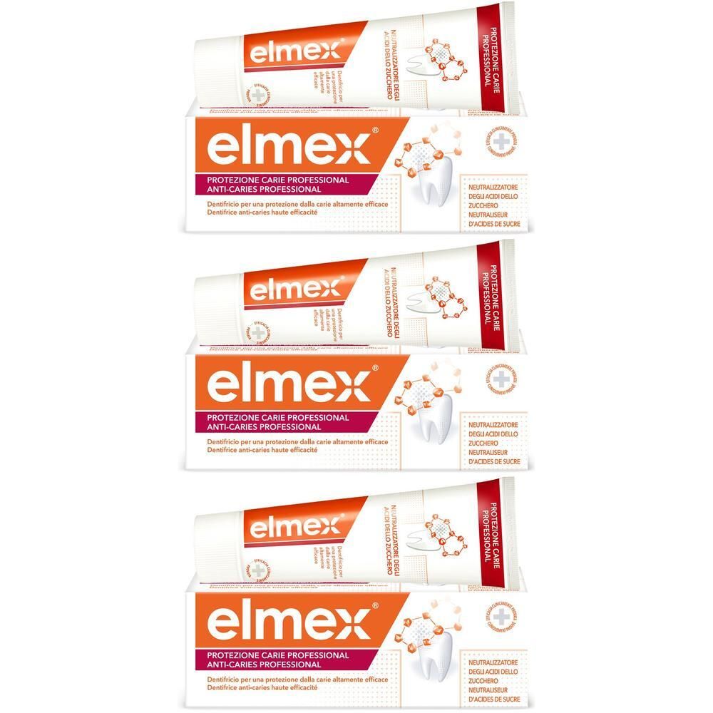Elmex Dentifricio Carie Prof 3x20 ml