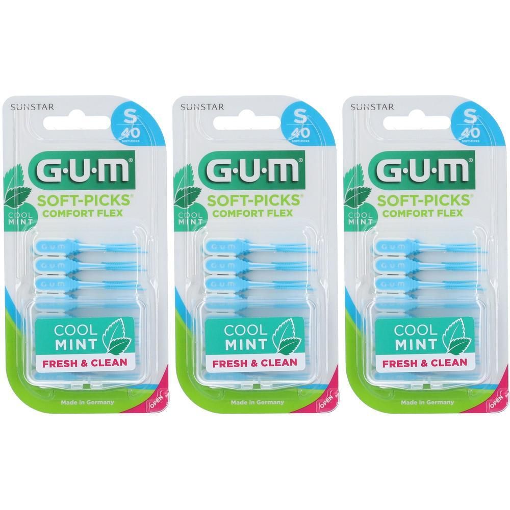 GUM® Soft Pick Comfort Flex Cool Mint Small Scovolini 3x40 St