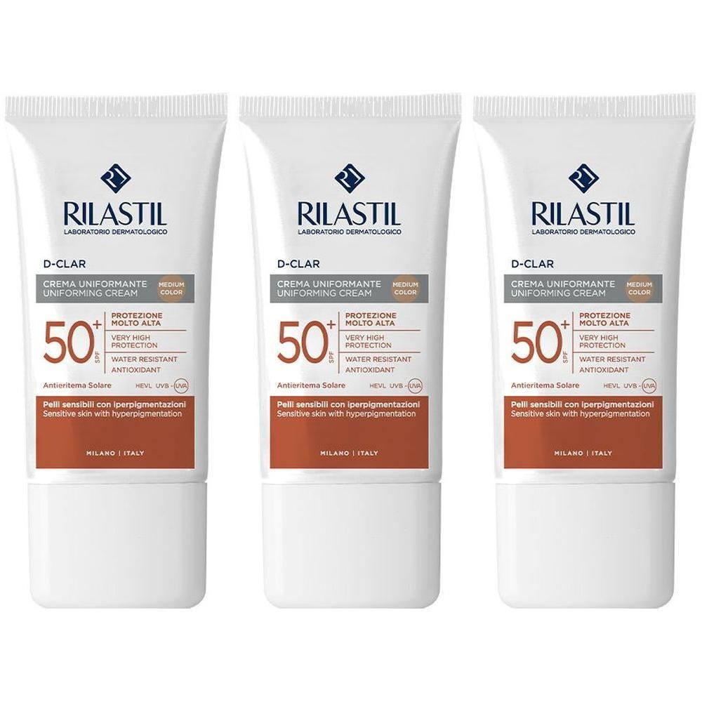RILASTIL® Sun System D-clar Medium Spf 50+ 3x40 ml