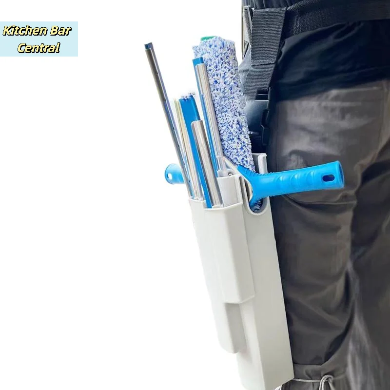 【Werkzeughalter für Fensterreinigungswerkzeuge mit Gurt für Abzieher und Reiniger, Solarpanel-Reinigungsabzieher, Werkzeuge nicht im Lieferumfang enthalten】 Image