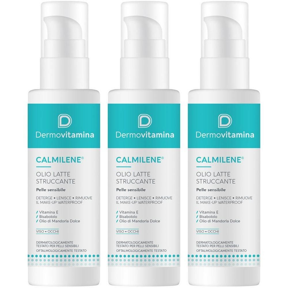 Dermovitamina Calmilene® Olio Latte Struccante 3x100 ml