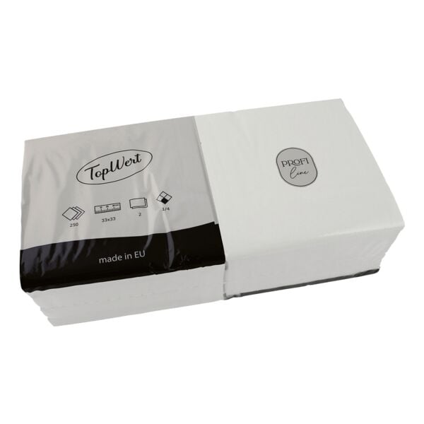 OTTO Office Servietten pearl white 2-lagig 250 Stück weiß, 33x33 cm