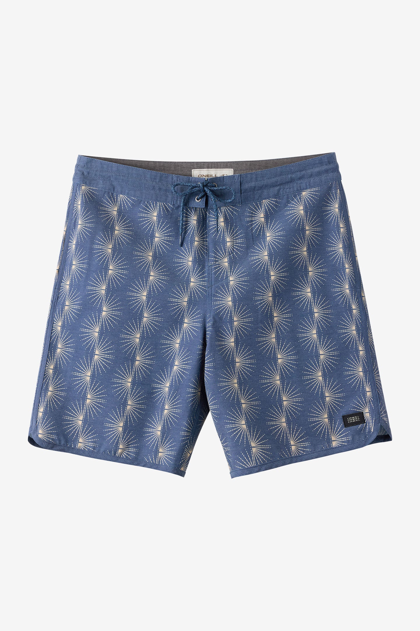 O'Neill Men's Cruzer Scallop 18"" Board Shorts in Navy, Size 34, Elastane/Polyester