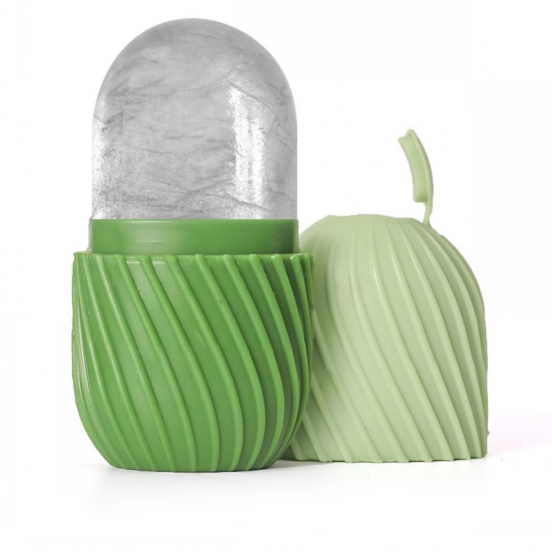 Ice Face Roller, Reusable Silicone Mold Face Massage Eye Facial Beauty Skin Care Tools Apply Ice for Shrink Pores Anti Wrinkle Face Beauty Puffiness Relief Facial Massager Skin Care Tools