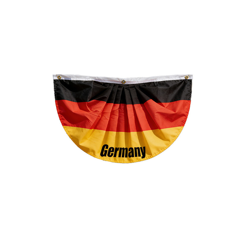 2026 North America Soccer Tournament Pleated Fan Bunting Flag, 1.53 ft Half Round Bunting Banner, Sports Match Decoration for Outdoor