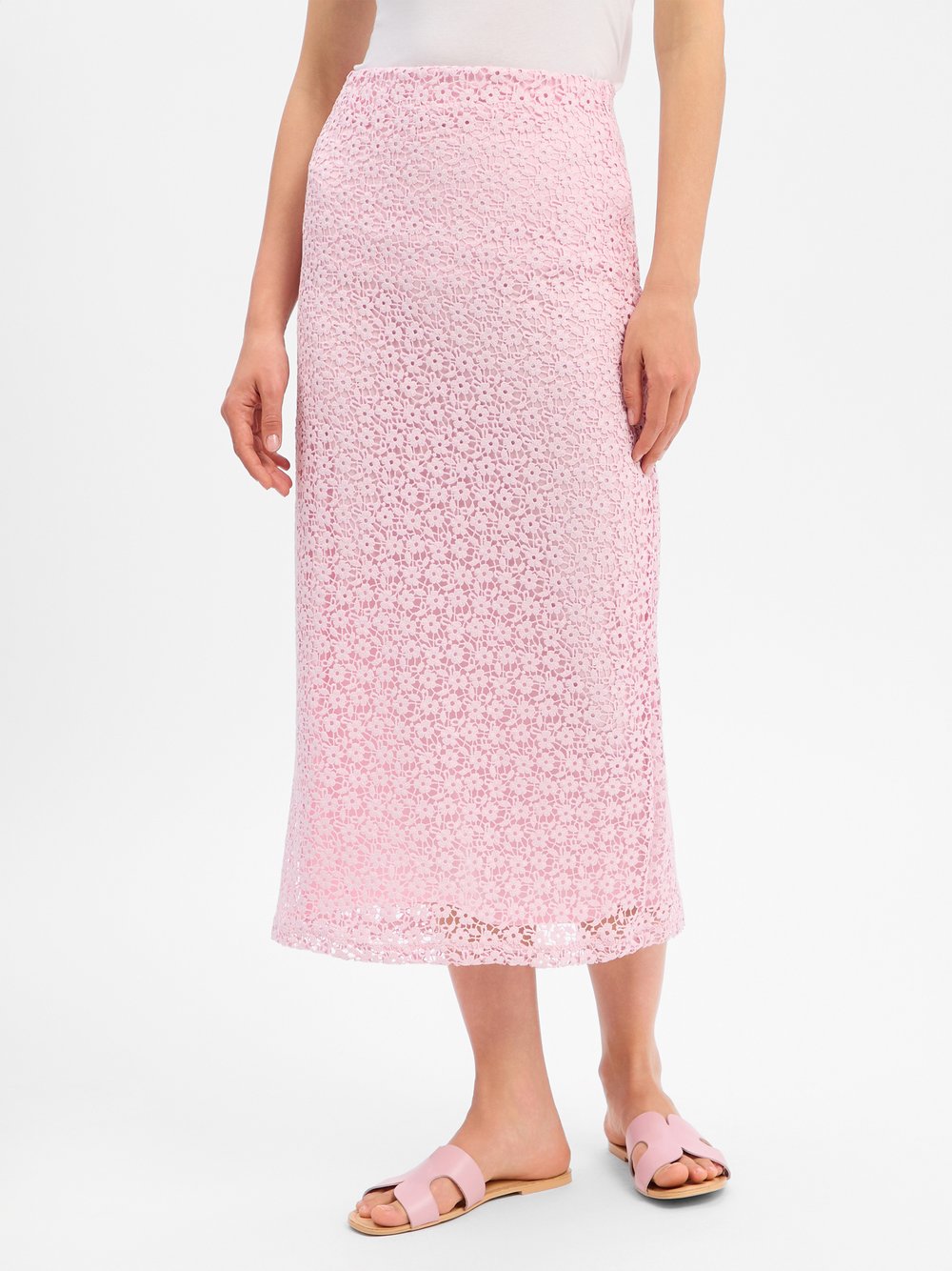 EDITED Spitzenrock Damen rosa, 36