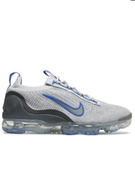 Nike Shoes | ~New~Men’s Nike Air Vapormax Flyknit In Pure Platinum/Summit White/Bold Blue. | Color: Blue/Gray | Size: 9.5