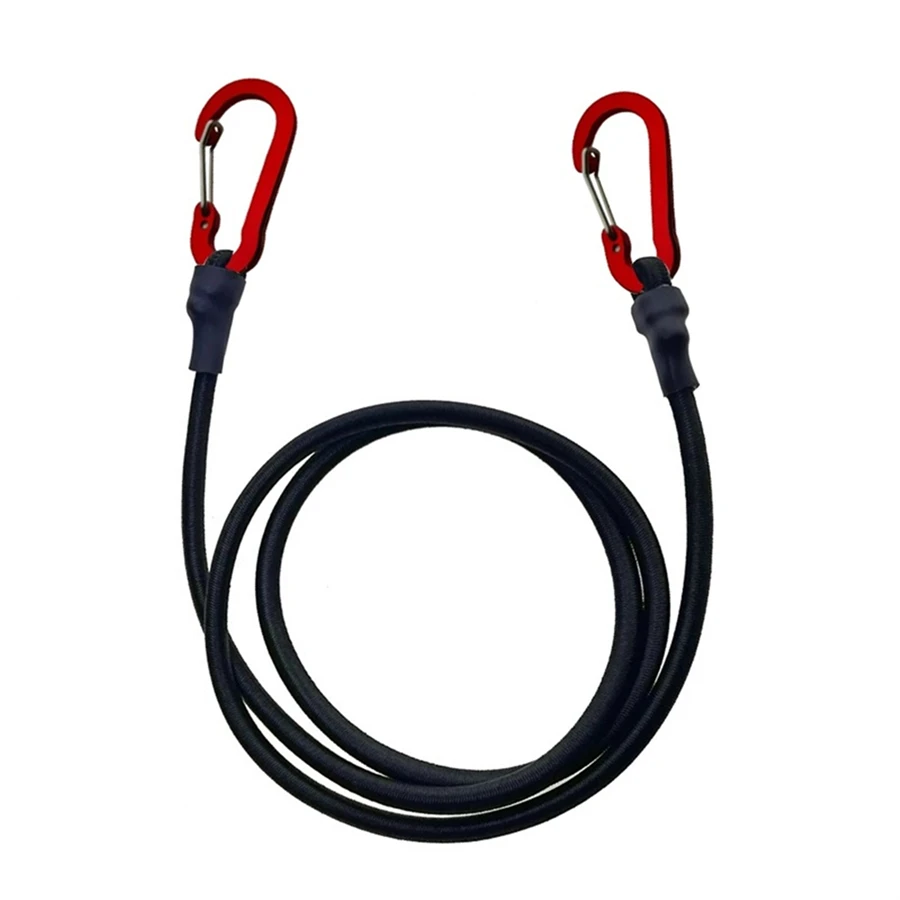 Elastisches Bungee-Seil mit Karabinerhaken für Kajak, Radfahren, Gepäck, Verpackungsseile, Camping, Outdoor-Zubehör Image