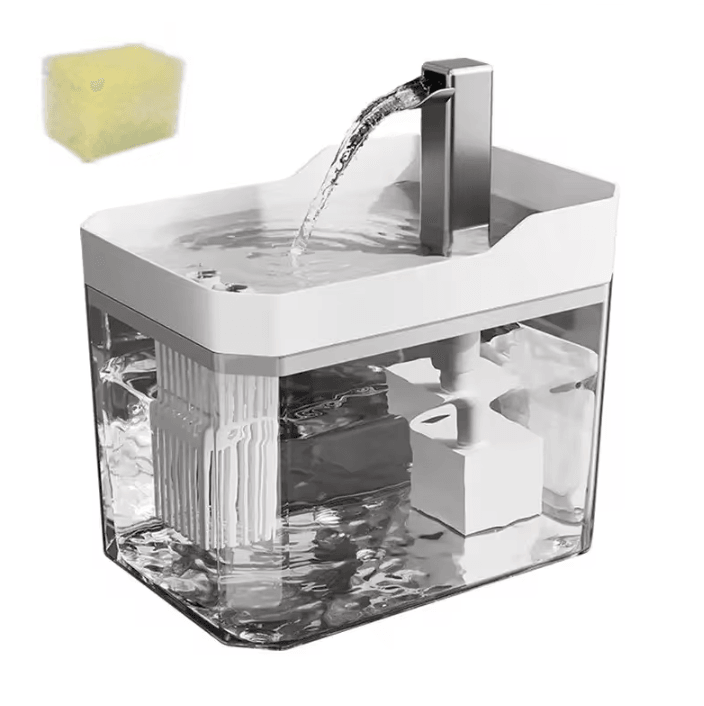 FlowPure Automatic Pet Water Fountain For Cats & Dogs white 1.5l