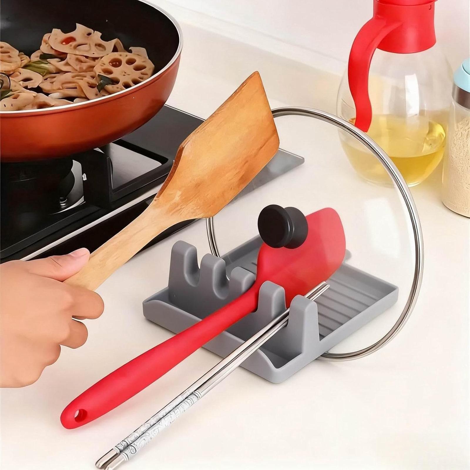 LsCook Compact Kitchen Utensil Organizer Drainer Rack For Spatulas, Spoons & Cooking Tools LsCook Compact Kitchen Utensil Organizer Drainer Rack For Spatulas, Spoons & Cooking Tools