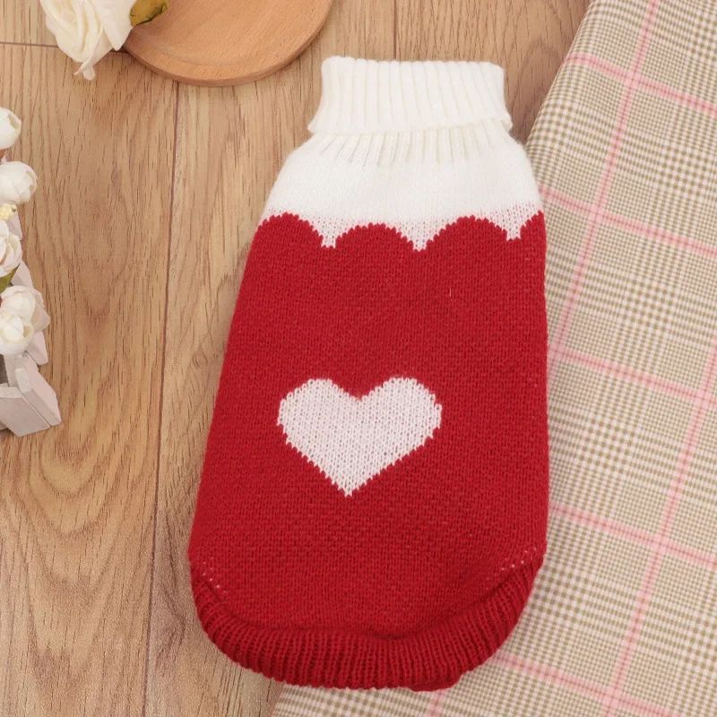 Winter Knit Sweater Vest For Cats red Heart xl
