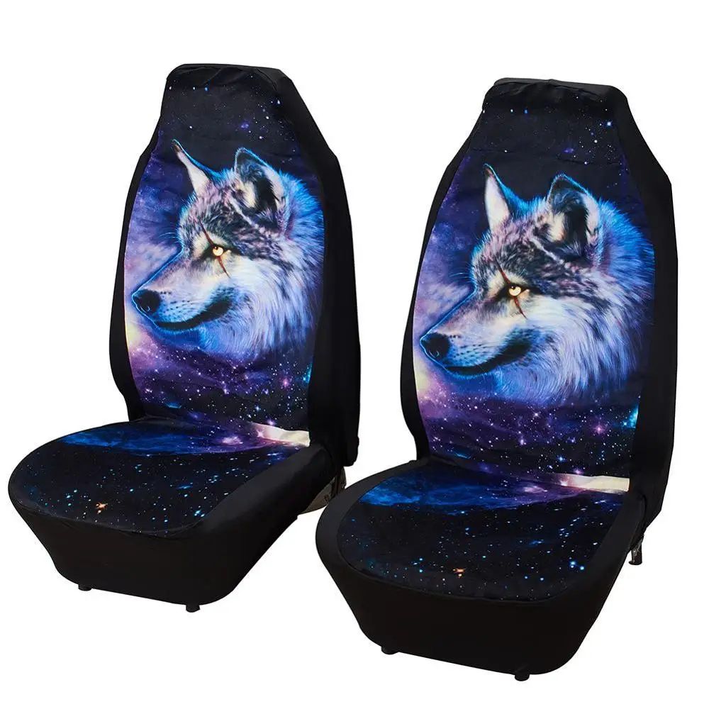 2 Pcs Universal Polyester Car Front Seat Covers Washable Anti Dirty Driver Seat Protectors For Most Cars 16
