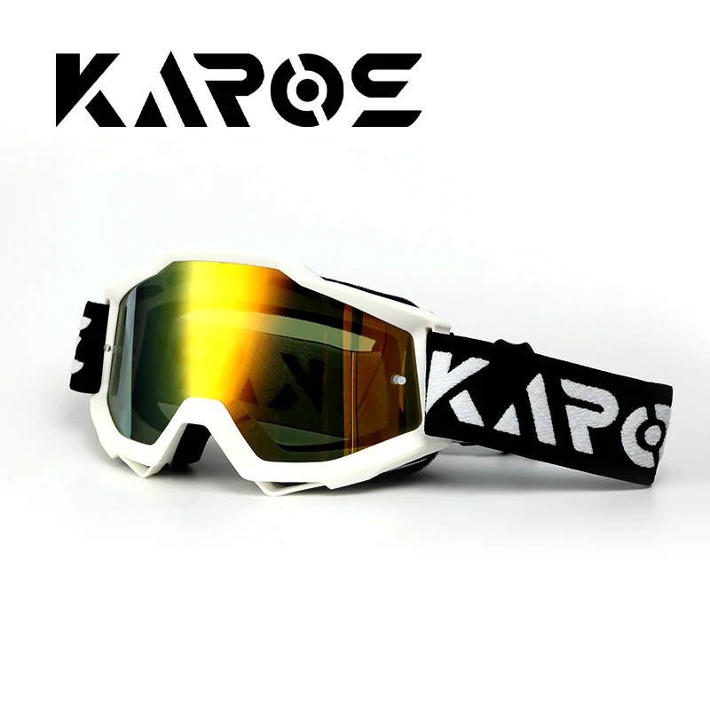 Karos Offroad-Motorradbrille UV400-Schutz Winddichte Brille Motocross Radsport Premium-Brillen Weitwinkel-Sicht MTB Image