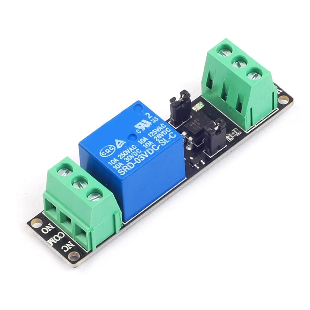 DC 3V/3,3V Hochleistungs-Treibermodul Relaismodul Optokoppler-Relaismodul Isolierte Antriebssteuerplatine Mikrocontroller IO-Anschluss Image