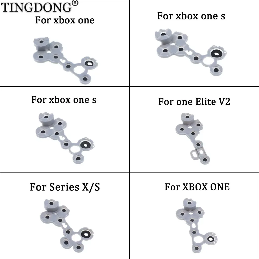 1/2 Stück hochwertige leitfähige Gummipads als Ersatz für XBOX ONE/XBOX ONE S/Series X/S/Elite V2 ABXY-Tasten Image