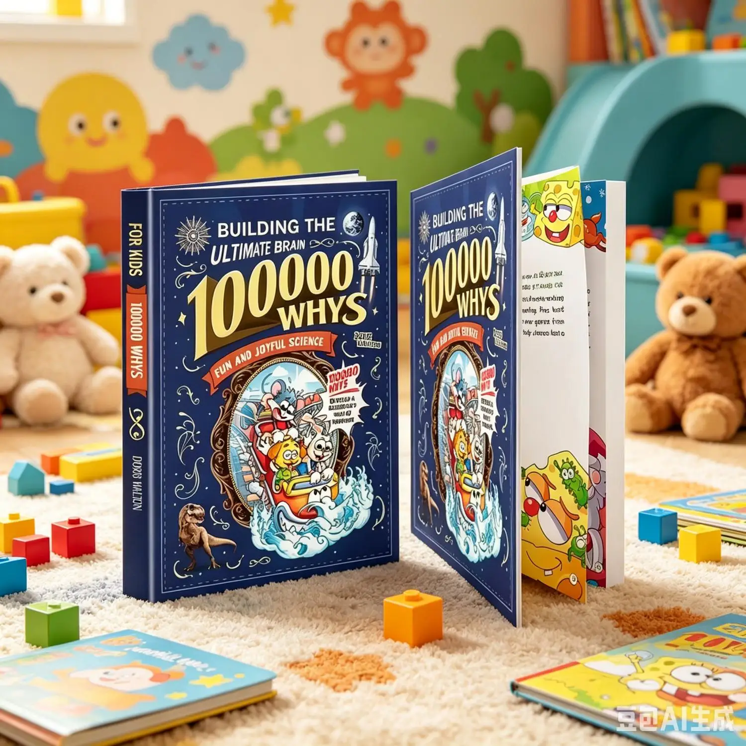 100.000 Warum? Interessante Wissenschaft stimuliert das Gehirn von Kindern, fördert das Denken von Wissenschaftlern und erkennt die Welt auf neuartige Weise an. Buch. Image