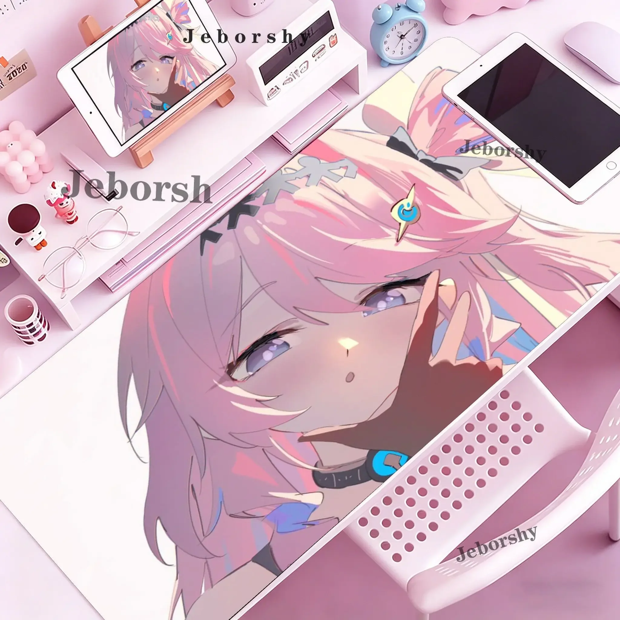 Wuthering Waves Denia Mauspad, Kawaii Anime Girl Gaming-Tastatur, Büro, rutschfestes Mauspad, Gummi, HD-Druck, Schreibtischunterlage Image