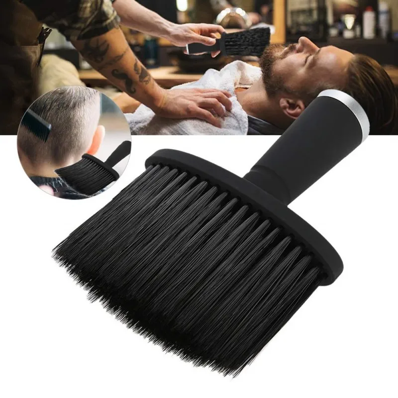 1/2 stücke Professionelle Weiche Hals Gesicht Duster Pinsel Barber Haar Sauber Haarbürste Bart Pinsel Salon Schneiden Friseur Styling Werkzeug Image
