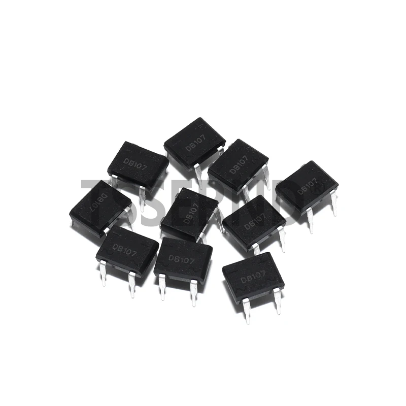 DB107 Diodenbrücke 1A 1000V DIP4 Einphasige Diodengleichrichterbrücken Elektronische Komponenten Image