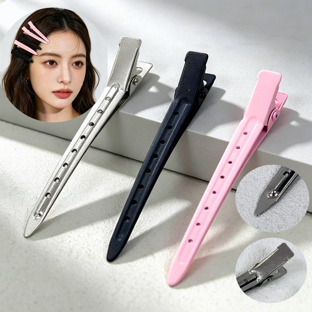 Metall-Stahl-Haarklammer für Damen, Friseur-Haarschneide- und Stylingwerkzeug, Haarnadel für voluminöses Haar, Haarpflege-Accessoire Image