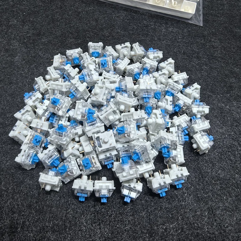 20-100 Stück 3-Pin Cross Stem Tastaturschalter Blau Rot Braun Hot-Swap-fähige Benutzerdefinierte Ersatzteile für Mechanische Tastaturen Image