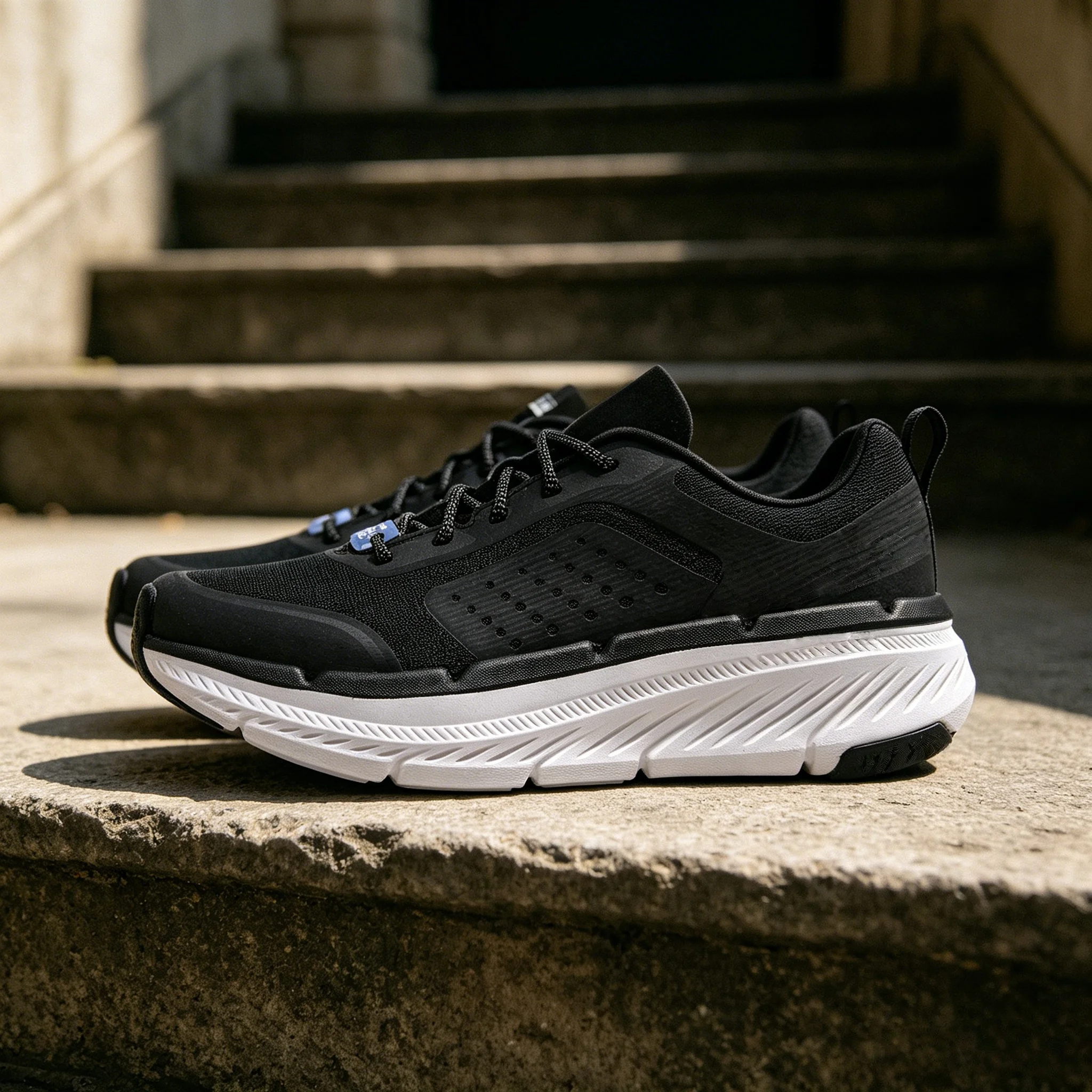 Laufschuhe Dark Atomic Blue Tan für Herren und Damen, Freizeit-Sneaker für Langstreckenlauf, Straßensport und Training Image