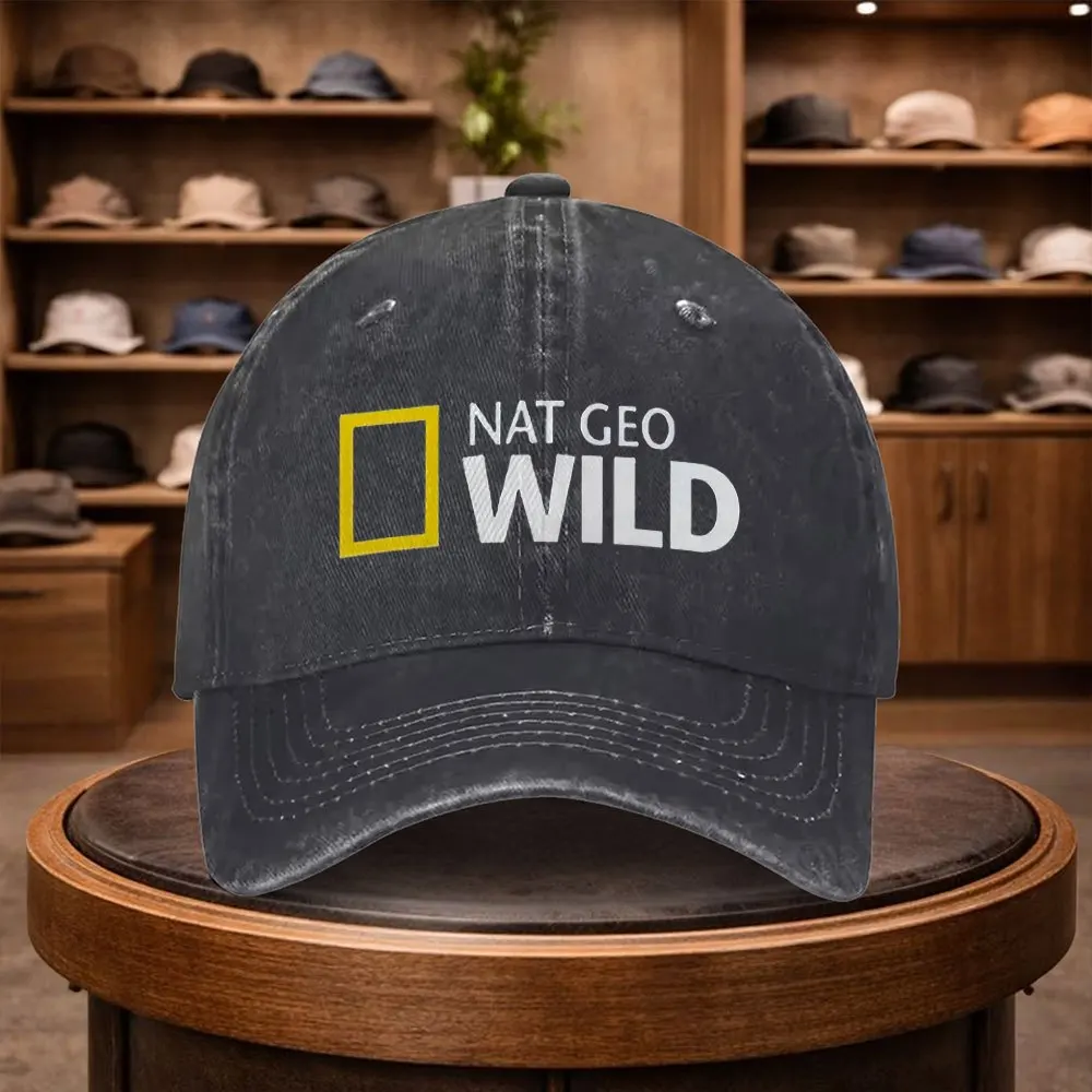 Nat Geo Wild Nature Adventure Baseballkappe für Herren, Outdoor-Mode, verstellbare Freizeitmütze, urbaner Stil, leicht, modisch, Duck To Image
