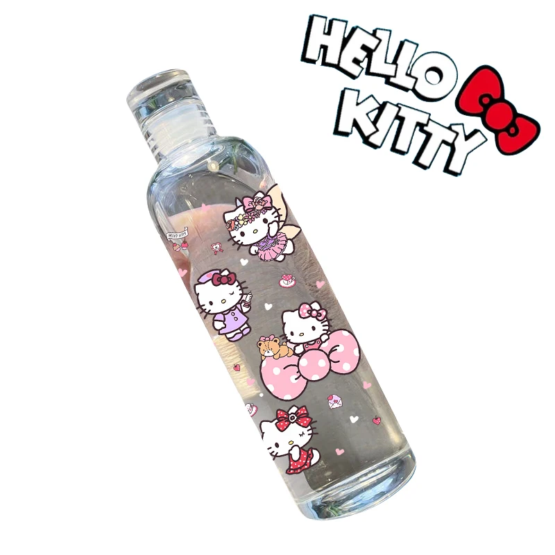 Heiiokitty Niedliches Muster Kinder-Cartoon-Becher, Attraktiver Transparenter Anime-Becher, Mädchen Kawaii Großvolumiger Geschenkbecher 500ml Image