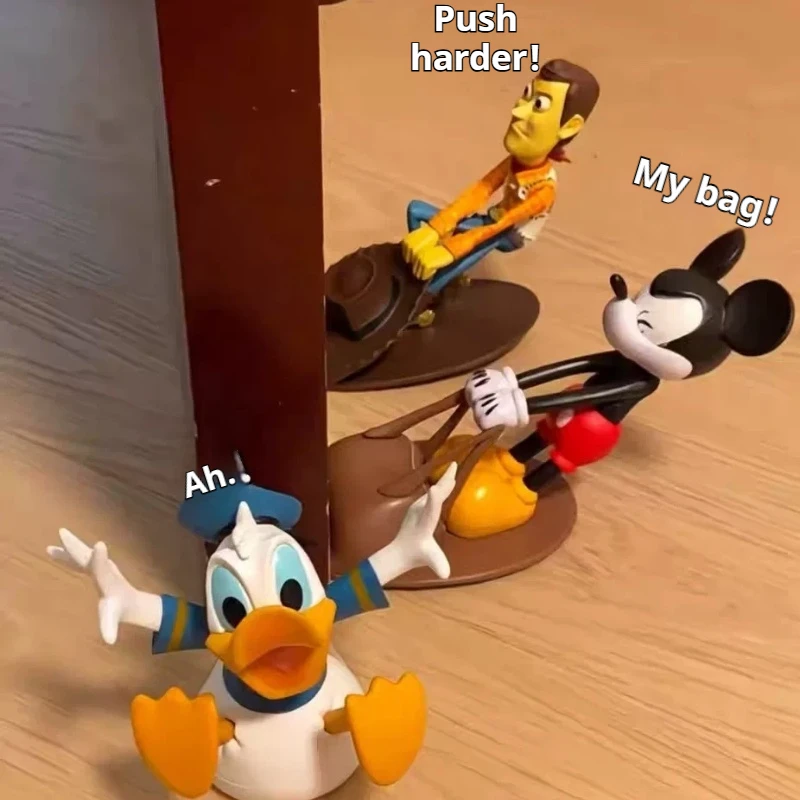 Niedlicher Cartoon-Maus-Enten-Woody Winddichter Aufprallschutz Sicherheits-Türstopper Dekorativer Türkeil Bürotürhalter Heimgeschenke Image