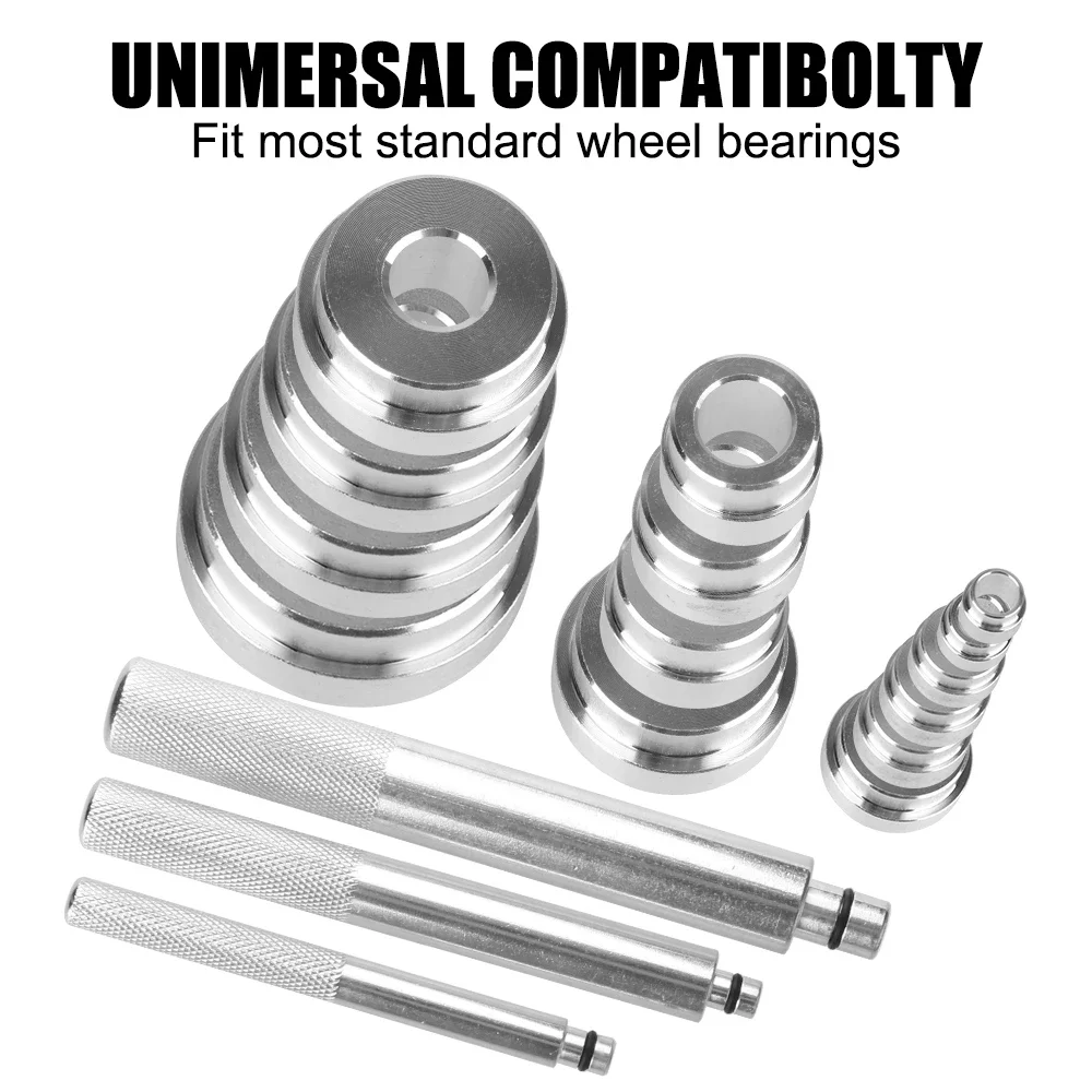 Kfz-Werkzeugset 17-teilig Aluminium-Lager-Demontagewerkzeug Reparaturset Dichtungseinbau- und Ausbauwerkzeug Radlager-Kit Image