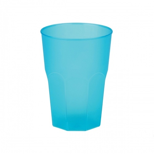 Sovie Tableware Cocktailglas aus Plastik, Türkis-gefrostet, 420ml, 6 Stück - Mehrweg Trinkbecher Becher Image