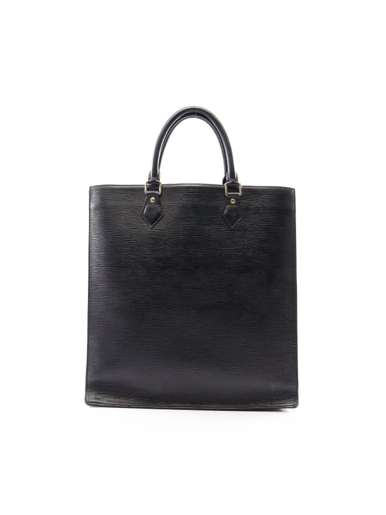 Louis Vuitton Bags | Louis Vuitton Tote Sac Plat Noir Leather Sac | Color: Black | Size: Os