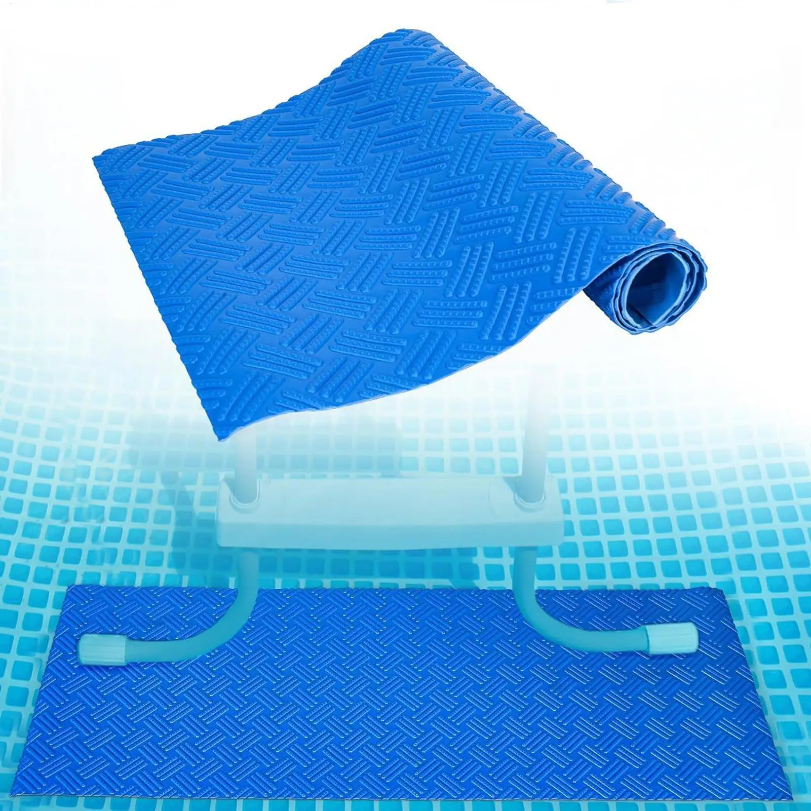 Schwimmbadleiter-Matte Rutschfeste Poolstufen-Matte Bootsdeck Rutschfeste Pedal-Matte Platzsparende Marine-Bodenbeläge Yacht-Leiter-Pad Image