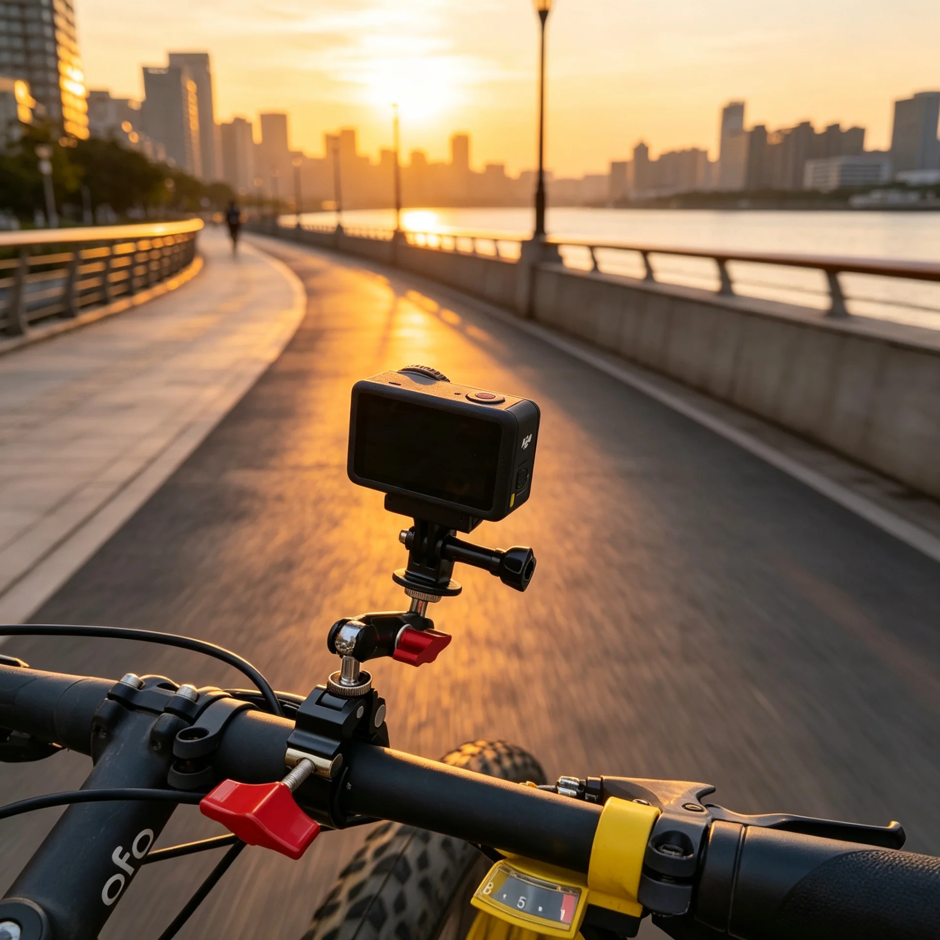 Universelle Aluminium Anti-Rutsch Lenker-Kamerahalterung Passend für GoPro DJI Action-Serie Fahrrad Motorrad Radfahren Aufnahme-Zubehör Image