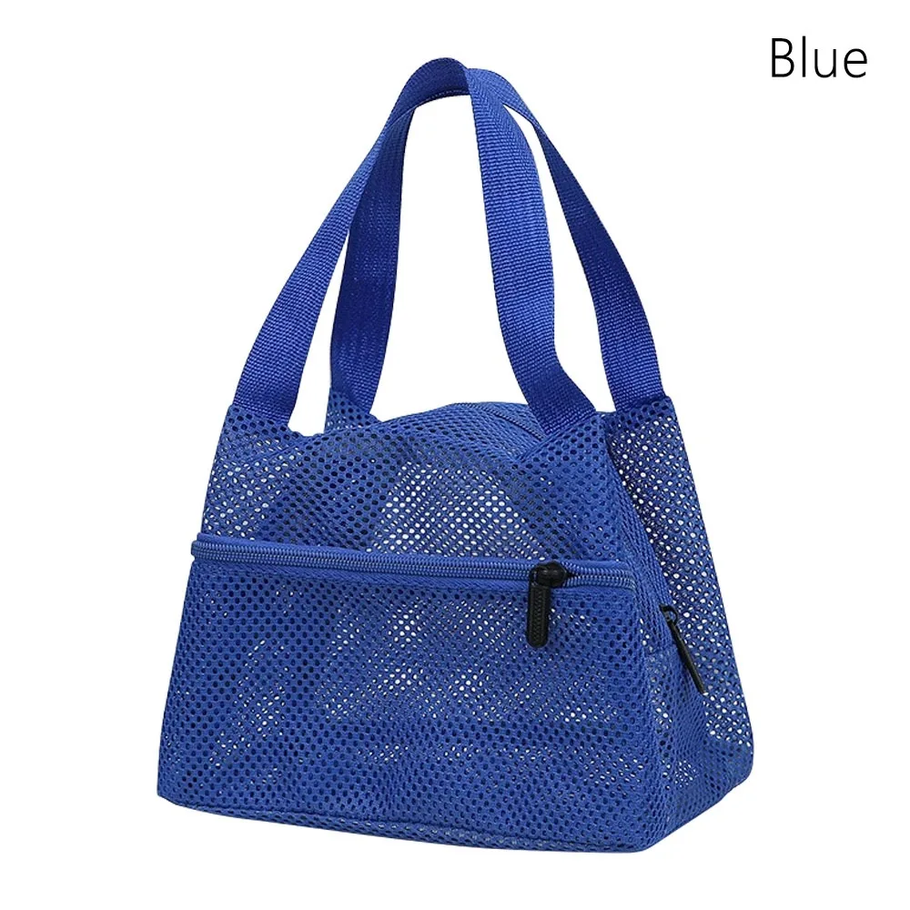Atmungsaktives Netzgewebe ​ Netz-Strandtasche ​ ​ ​ ​ Große Kapazität ​ ​ Faltbar ​ ​ Waschbare Aufbewahrungstasche Schnelltrocknend ​ ​ Leichte Aufbewahrungstasche ​ ​ Image