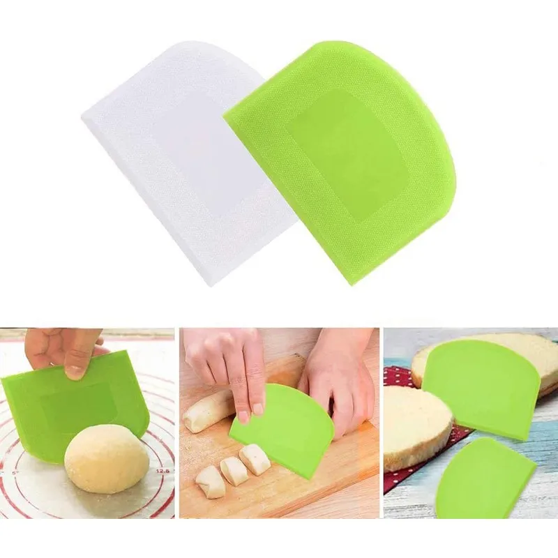 Kuchen Creme Spatel Teig Messer Cutter Butter Teig Schaber Dekorieren Plain Glatte Kante Spatel Küche Backen Gebäck Werkzeuge Image